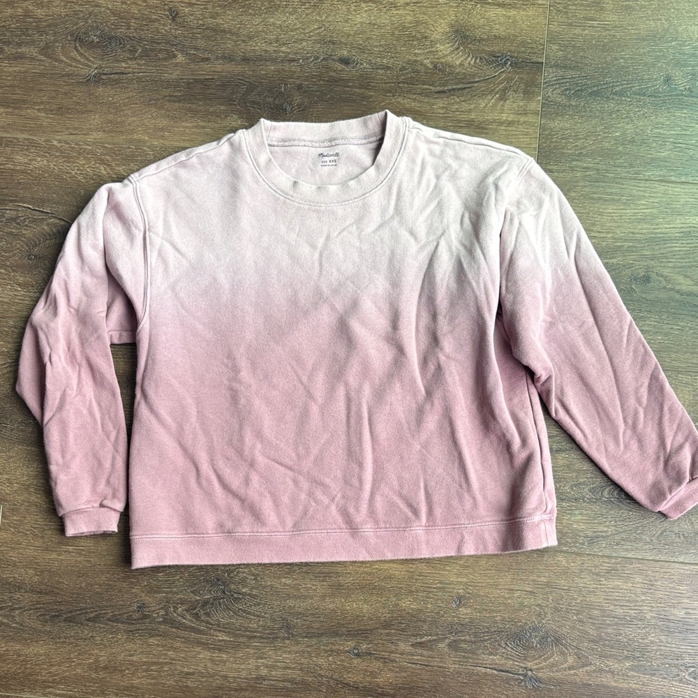 Madewell Pink Ombre Sweatshirt